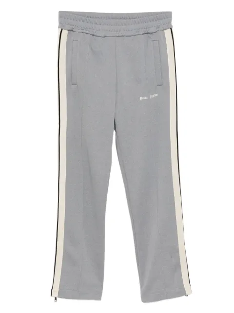 Palm Angels logo-embroidered trousers Grey PWCJ001F25FAB0010803