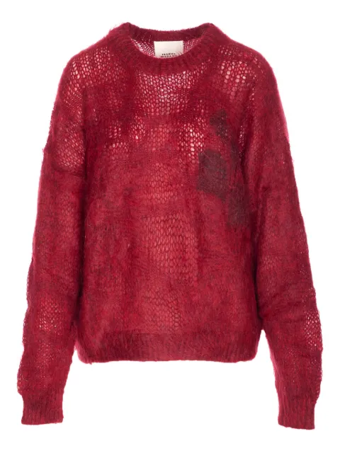 ISABEL MARANT Mirella crew-neck long-sleeves sweater Red PU0803FAC4L05I