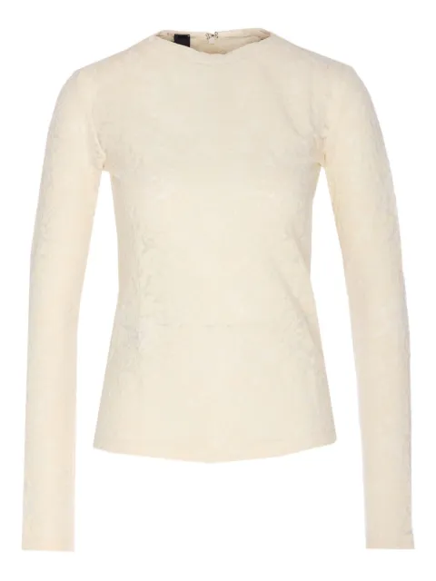 PINKO Marinara zip crew-neck top Neutrals 105697A2TWC03