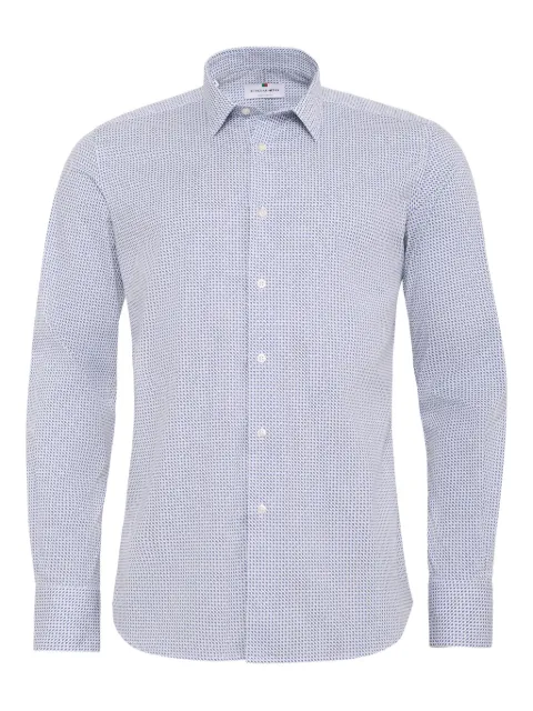 LOJA DAS MEIAS patterned long-sleeves shirt White LMSLIMFIT