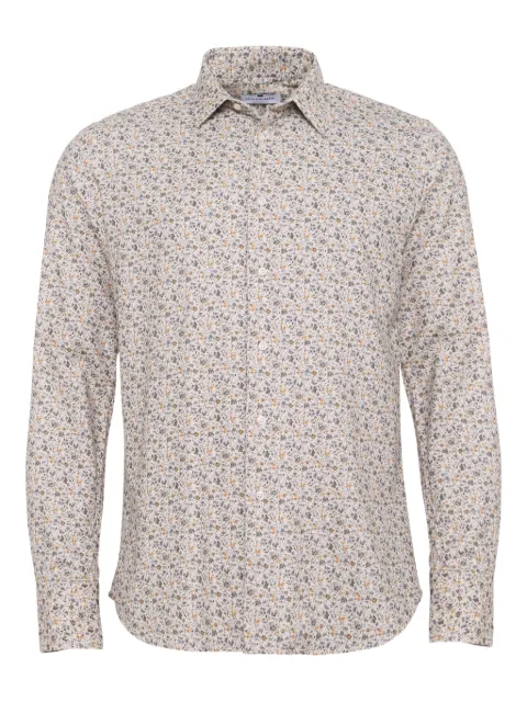 LOJA DAS MEIAS floral-pattern shirt Neutrals LMSLIMFIT