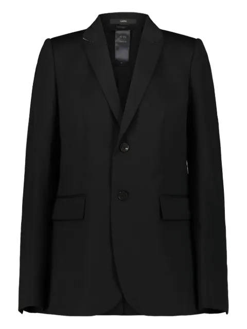 SAPIO N55L wool blazer Black N55LGABARDINE