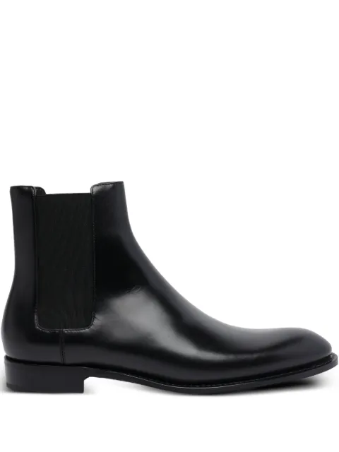 Saint Laurent 25mm Adrien round-toe slip-on boots Black 837991AAE5G