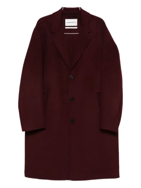 AMARÁNTO single-breasted coat Red B6F0022FU39M