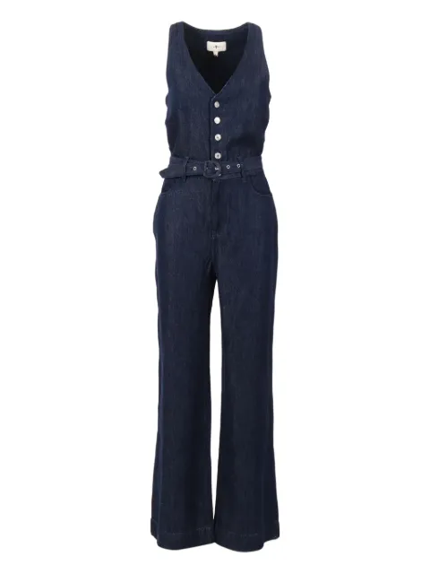 7 For All Mankind Lustre belted jumpsuit Blue JSWIC86BDR