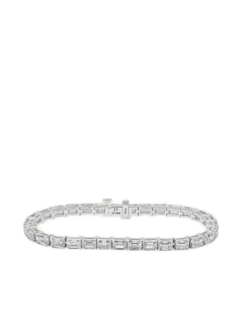 Jewels Aficionado 18k white gold emerald-cut diamond bracelet Silver JAB53DWG5X3