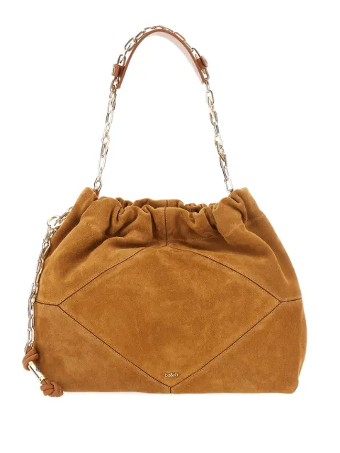 Ba&Sh ruffled chain strap shoulder bag Brown 2H24CFMS0133