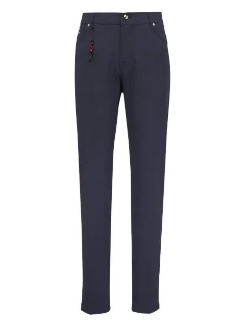 Marco Pescarolo charm-detail trousers Blue 521605