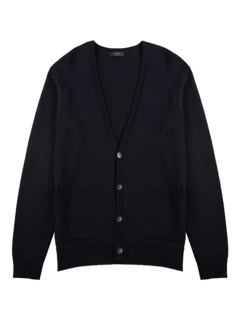 Zanone Geelong button-up wool cardigan Blue 810266ZN207