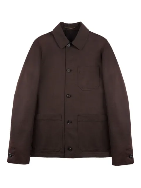 Incotex patch-pocket jacket Brown 63I62340962
