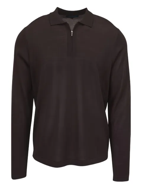 Pya zip-up polo polo shirt Brown P114P02T242