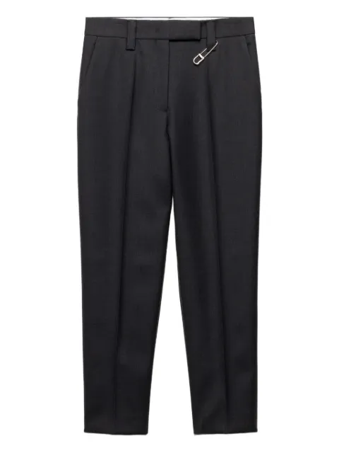 Prada safety-pin gabardine trousers Grey P267JSOOO170P
