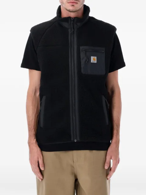 Carhartt WIP zip fleece gilet Black I035698