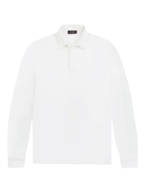 Zanone long-sleeve polo shirt White 815132ZM338