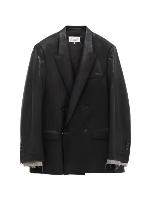 Maison Margiela double-breasted blazer Black S50BN0548M35745900