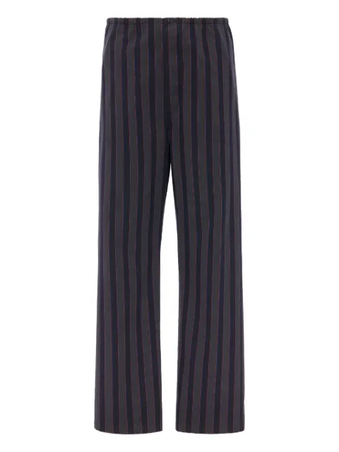 Maison Margiela striped pyjama cotton trousers Grey S50KA0713M35725