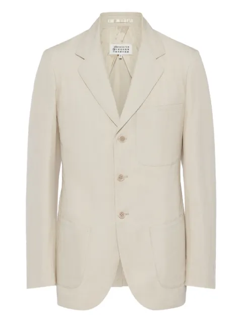 Maison Margiela cotton silk jacket Neutrals S50BN0546M35758