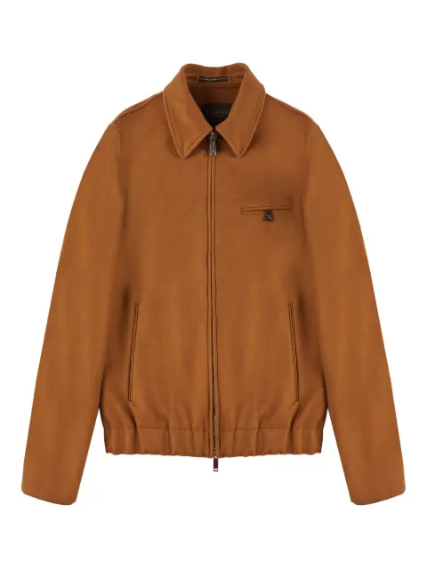 Montedoro zip-up bomber jacket Brown 63M211M4643