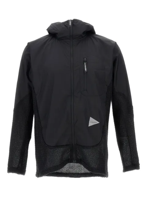 and Wander mesh-panel hooded jacket Black 5745241019010
