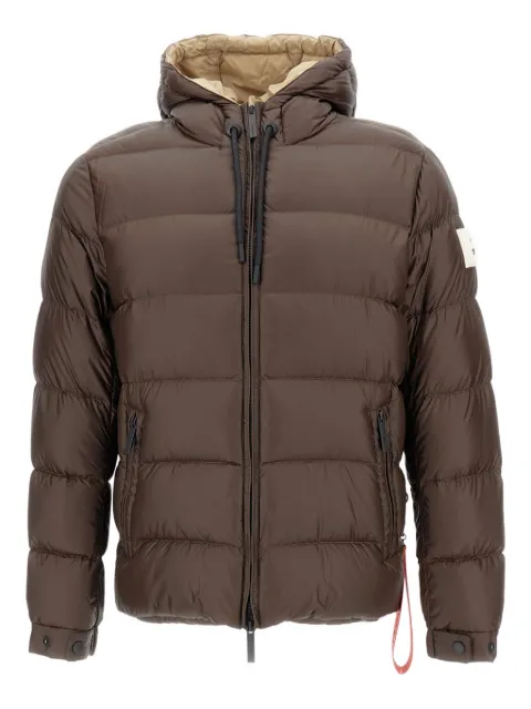 AFTER LABEL hooded puffer jacket Brown VERBIERN051290