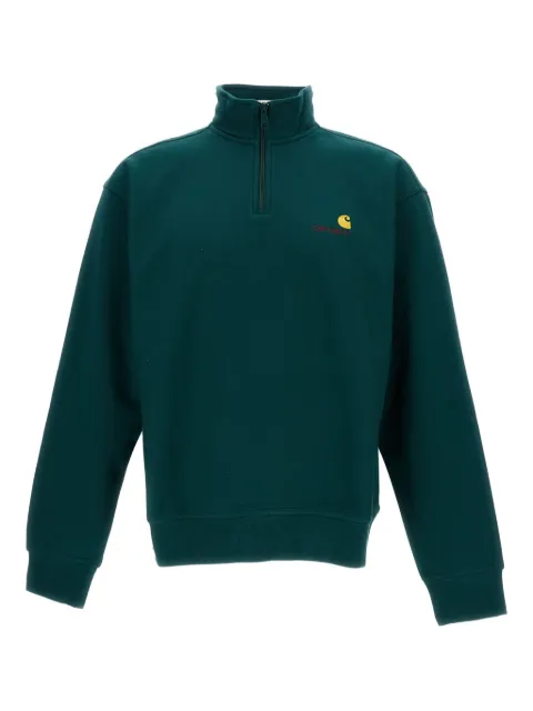 Carhartt WIP half-zip logo sweatshirt Green I02701405AXX
