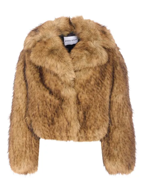 STAND STUDIO faux-fur jacket Brown 61701940510200