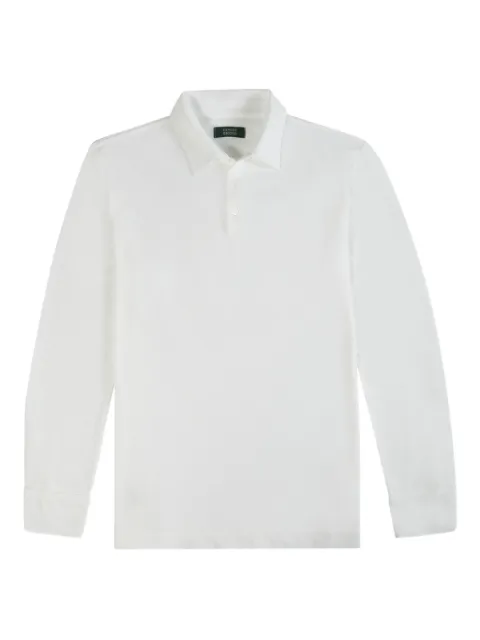 Zanone pique cotton polo shirt White 815112ZP370