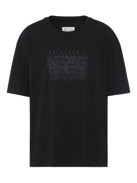 Maison Margiela cotton numerical T-shirt Black S50GC0730M20164
