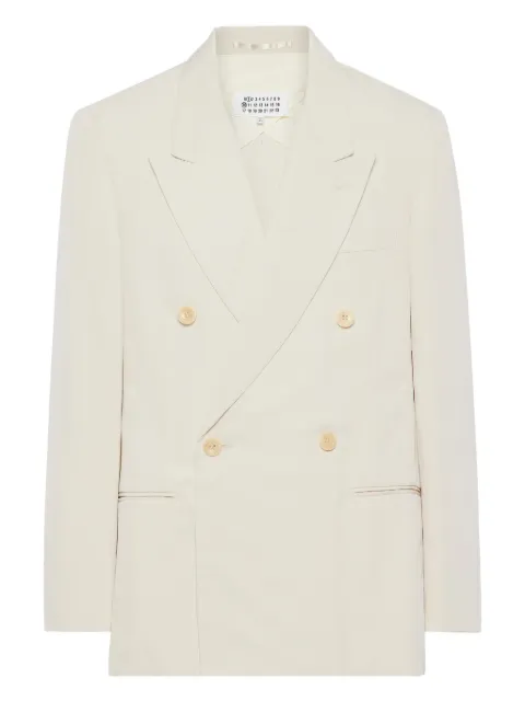 Maison Margiela double-breasted blazer Neutrals S50BN0547M35225