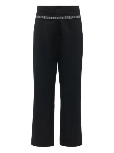 Maison Margiela waxed cotton wide-leg trousers Black S50KA0707M35699