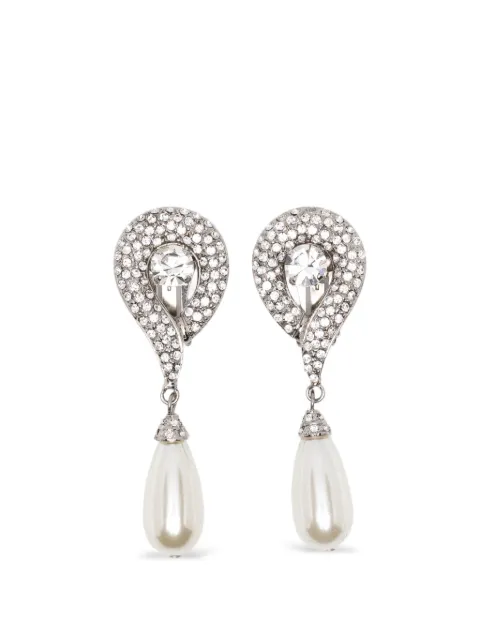 Alessandra Rich faux-pearl earrings Silver FABA3332J0034
