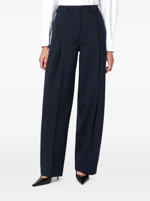 THELATEST pleated trousers Blue TLW03116W0206ABTP