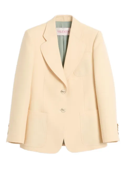 Valentino Garavani single-breasted blazer Yellow BCE4101CF