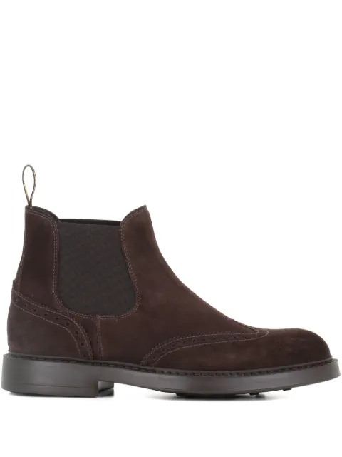 Doucal's suede brogue boots Brown DU309BRUXUF009TM23001