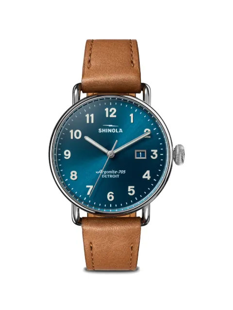 Shinola Canfield 38mm watch Blue S0120315247