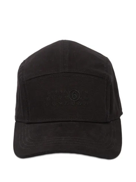 MM6 Maison Margiela cotton canvas cap Black SH0TC0009M35346