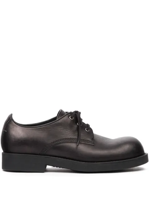 MM6 Maison Margiela leather Biker lace-up shoes Black SH1WQ0007P7431