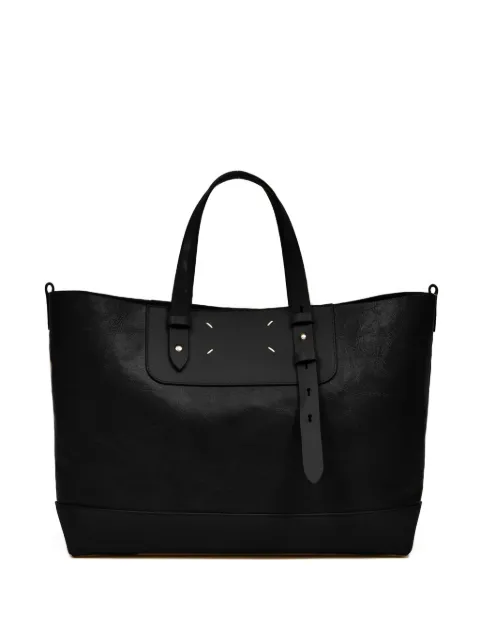 Maison Margiela Horizontal leather tote bag Black SB1WC0028P8830