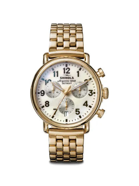 Shinola mother-of-pearl 38mm watch White S0120315254