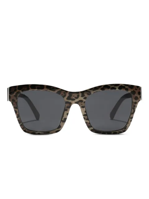 Dolce & Gabbana Eyewear leopard-motif squared-frame sunglasses Brown VG4512VP387