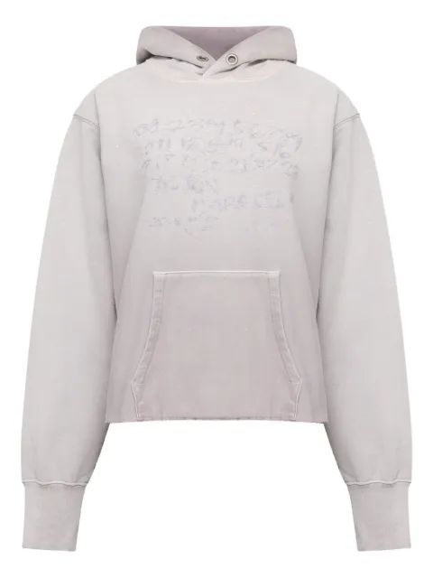 Maison Margiela printed-detail hoodie Grey S51GU0142S25520