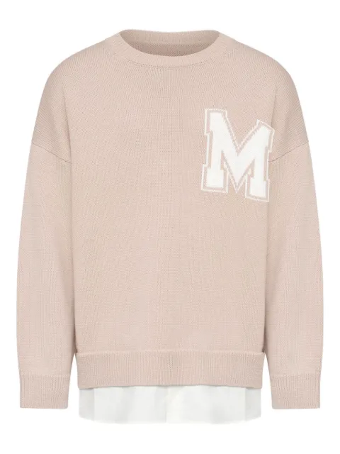 MM6 Maison Margiela crew-neck sweater Neutrals SH0HL0039M13206