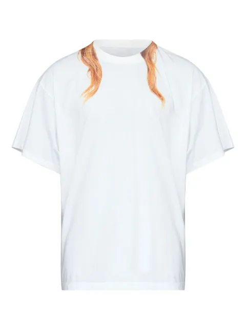 MM6 Maison Margiela round-neck printed-detail T-shirt White SH0GC0066M20048