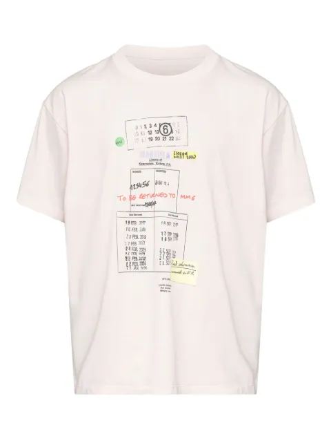 MM6 Maison Margiela round-neck T-shirt Pink SH0GC0070M20170