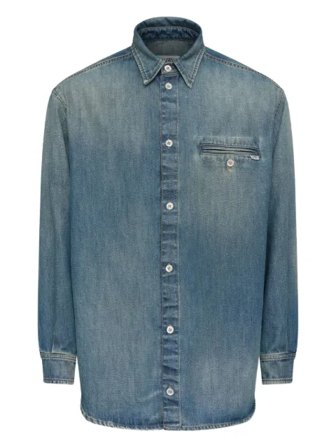 MM6 Maison Margiela long-sleeve shirt Blue SH0DT0044M30055