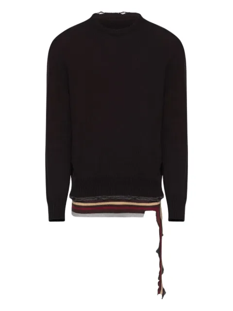 MM6 Maison Margiela crew-neck sweater Black SH0HL0038M13205
