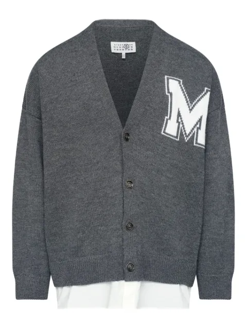 MM6 Maison Margiela V-neck cardigan Grey SH0HP0012M13206