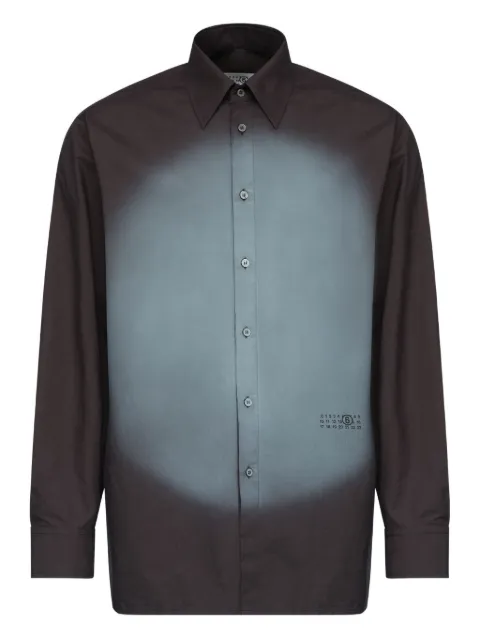 MM6 Maison Margiela buttoned long-sleeved shirt Black SH0DT0042M35256