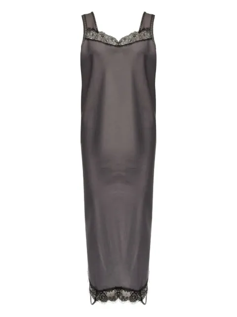 MM6 Maison Margiela lace-trim midi dress Black S52DD0075M35731