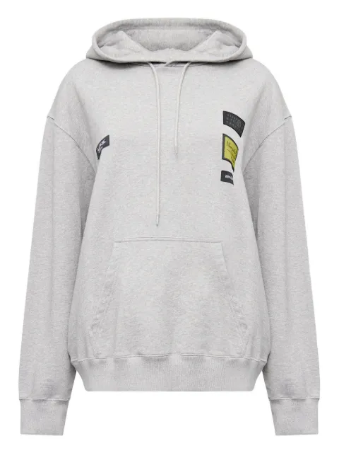 MM6 Maison Margiela patch hooded jacket Grey S52GU0255M25025